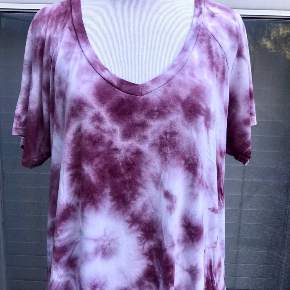 AEO Soft & Sexy Pink Tie Dye Tee Size S - Picture 2 of 5